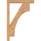 Ekena Millwork Westlake Block Smooth Bracket w/ Offset Brace, Western Red Cedar, 3 1/2"W x 16"D x 24"H BKT0402X16X24WTL05SWR - alternate 2